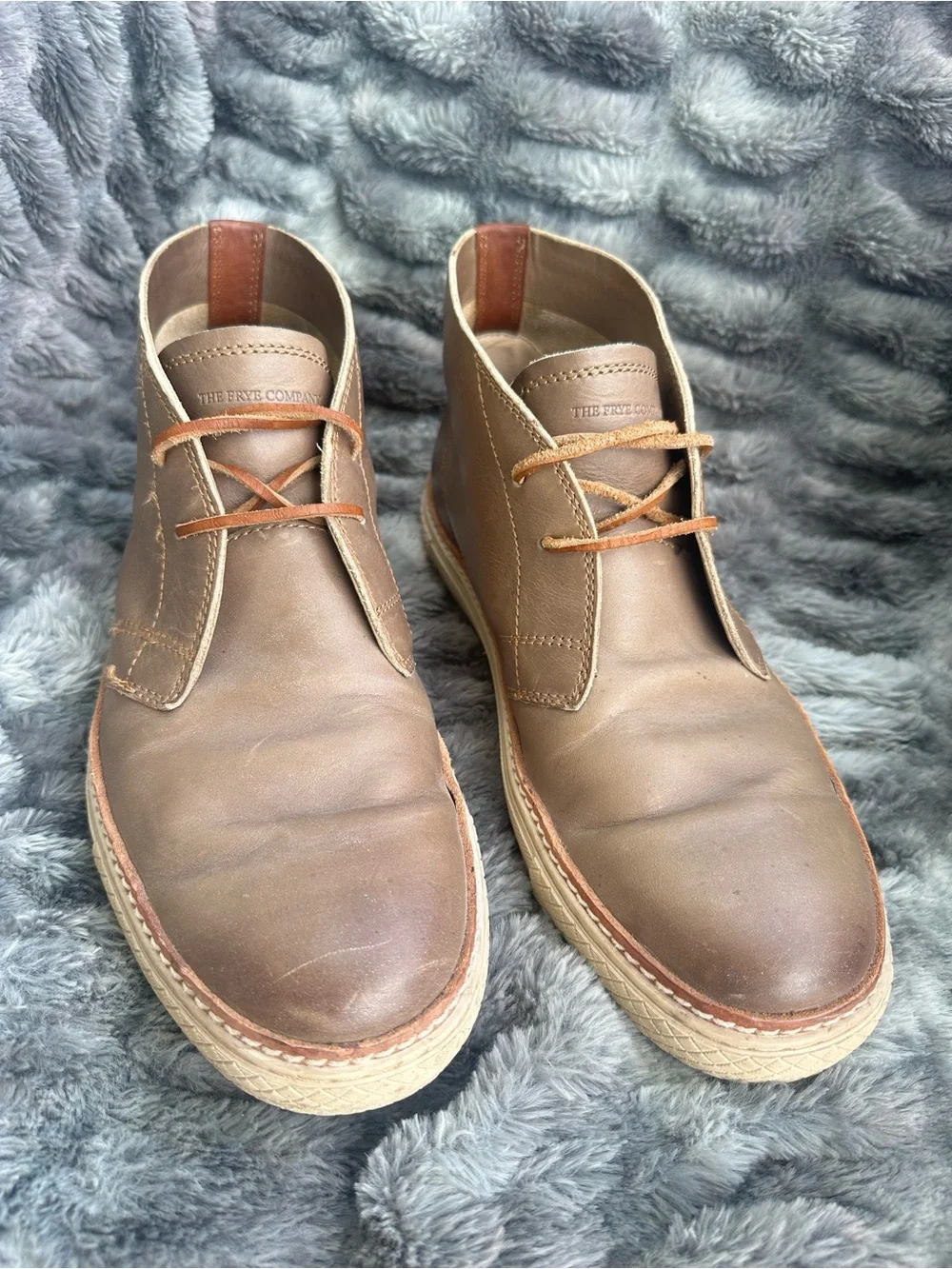 Frye Brown Leather Chukka Boots